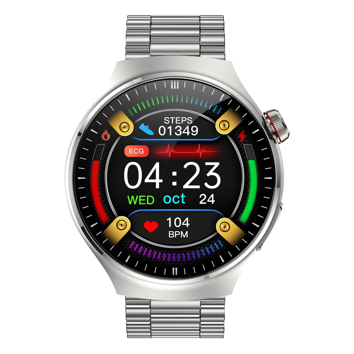 Frendorf | KH26 Ein-Klick-Mikro-Untersuchung von Fünf Organen Gesundheitsüberwachung Blutglukose Blutlipide Harnsäure Blutdruck Blutsauerstoff SOS Smartwatch