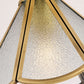 Frendorf | BrassCone Lux LED Deckenleuchte | Europäisches Design | Glas & Messing | Zeitloser Stil