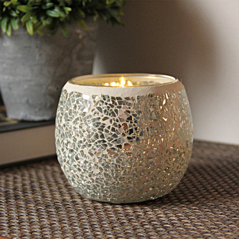 Frendorf Europäischer Retro Glas Mosaik Teelichthalter