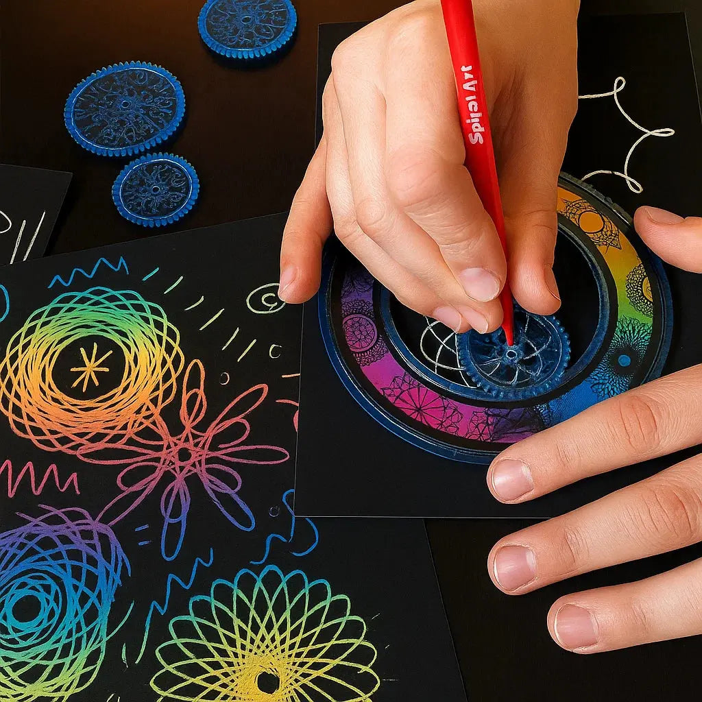 Frendorf | 22-teiliges Spiral-Lineal-Set – Kreatives Zeichnen mit System