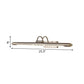 Frendorf | 20.5"/25.5"/28" W LED lineaire vanity wandlamp klassieke brons/ messing metalen muur gemonteerde lamp in wit/warm licht