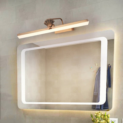 17"/23" W Messing Verlängerte Vanity Wandlampe Traditionelle Metall LED Badezimmer Sconce Lampe, Weiß/Warmes Licht