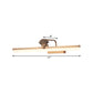 Frendorf | 17"/23" W Messing Verlengde Vanity Wandlamp Traditioneel Metaal LED Badkamer Wandlamp, Wit/Warm Licht