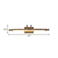Frendorf | LED Harz Vanity Beleuchtung Klassische Messing Lineare Schlafzimmer Wandleuchte Licht Fixture in Weiß/Warm Licht, 21"/27" W