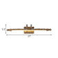 Frendorf | LED Harz Vanity Beleuchtung Klassische Messing Lineare Schlafzimmer Wandleuchte Licht Fixture in Weiß/Warm Licht, 21"/27" W