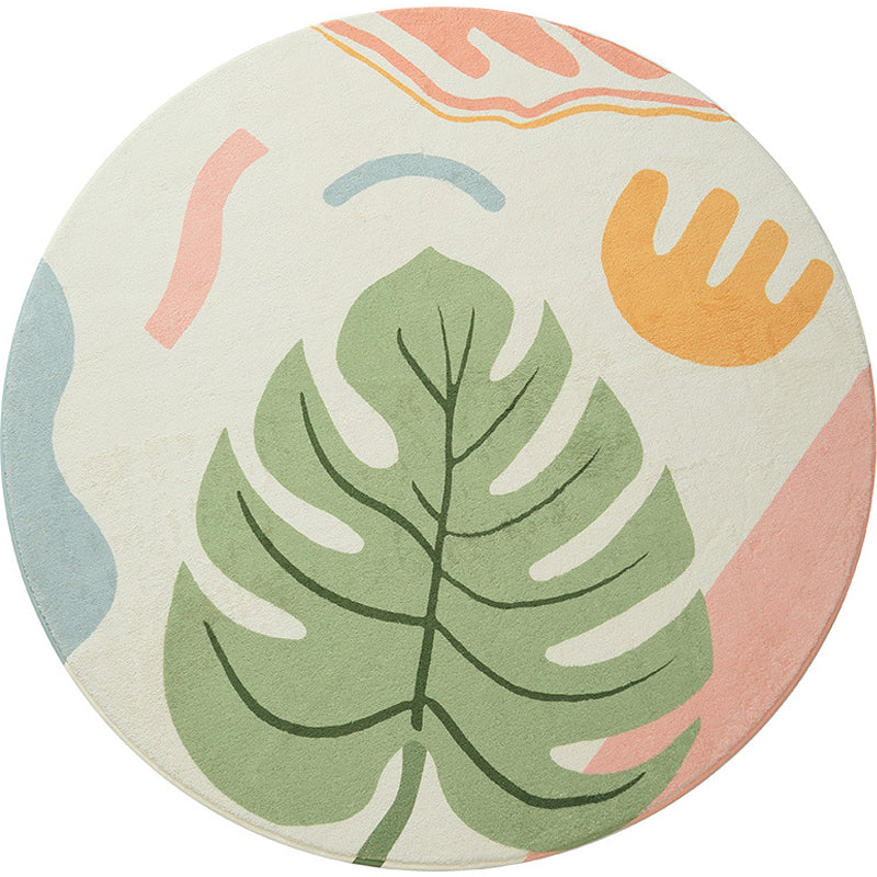 Frendorf | Leuke Kinderkamer Tapijt Multi kleur Plant Gedrukt Gebied Tapijt Polyster Antislip Rug Machine Wasbaar Tapijt
