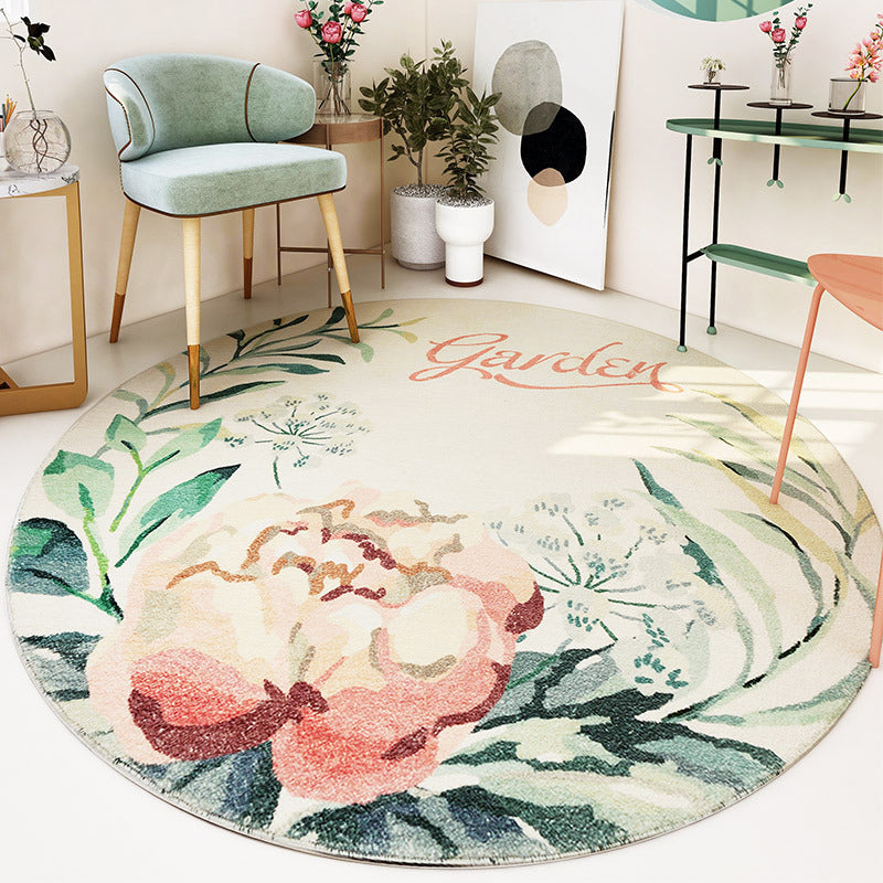 Frendorf | Leuke Kinderkamer Tapijt Multi kleur Plant Gedrukt Gebied Tapijt Polyster Antislip Rug Machine Wasbaar Tapijt