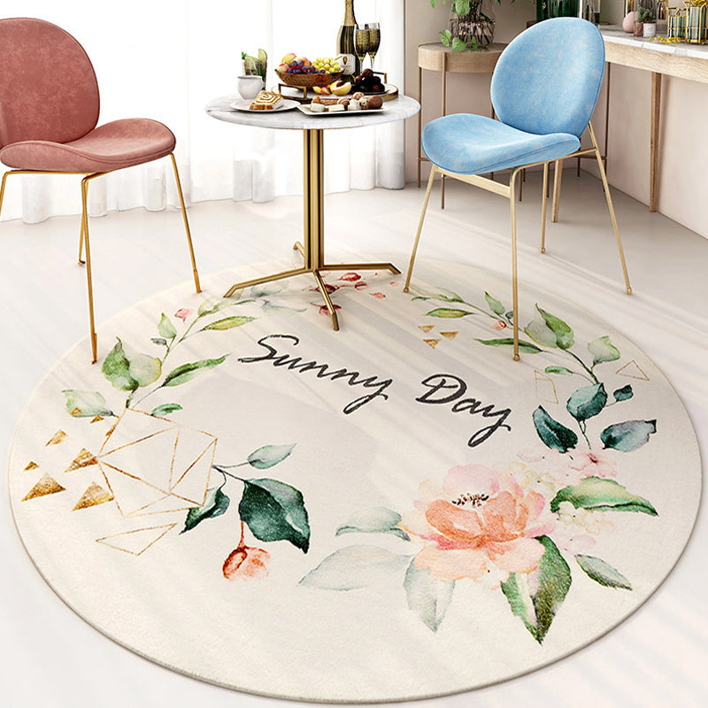 Frendorf | Leuke Kinderkamer Tapijt Multi kleur Plant Gedrukt Gebied Tapijt Polyster Antislip Rug Machine Wasbaar Tapijt