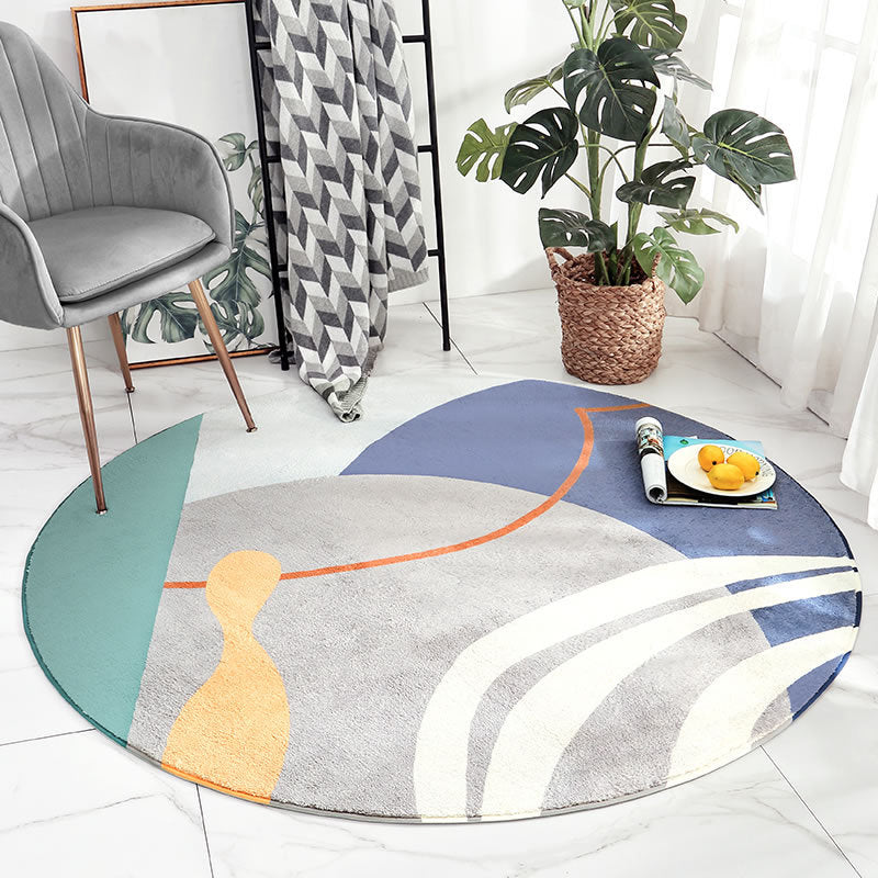 Frendorf | Leuke Kinderkamer Tapijt Multi kleur Plant Gedrukt Gebied Tapijt Polyster Antislip Rug Machine Wasbaar Tapijt