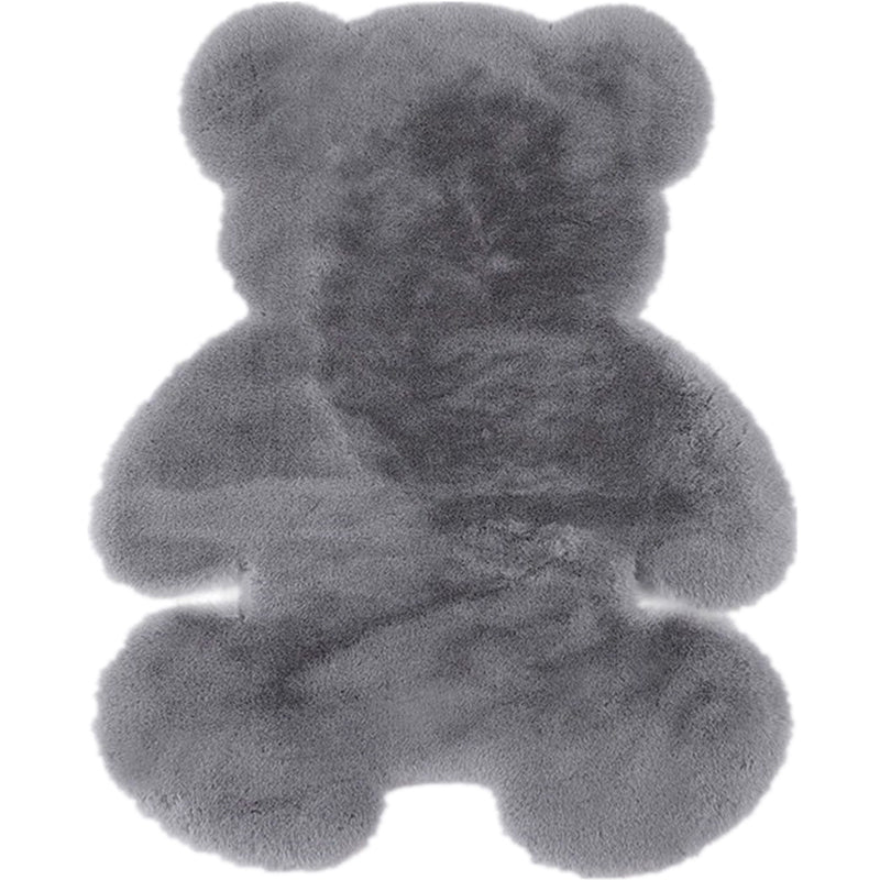 Frendorf | Bärform Teppich einfarbig Mehrfarben beruhigender Teppich aus Baumwollmischung tierfreundlicher maschinenwaschbarer Teppich für das Kinderzimmer