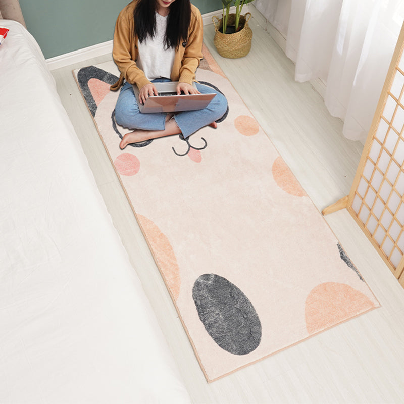 Designer Kinderzimmer Teppich Mehrfarbig Cartoon Tiermuster Teppich Baumwollmischung Rutschfeste Rückseite Teppich