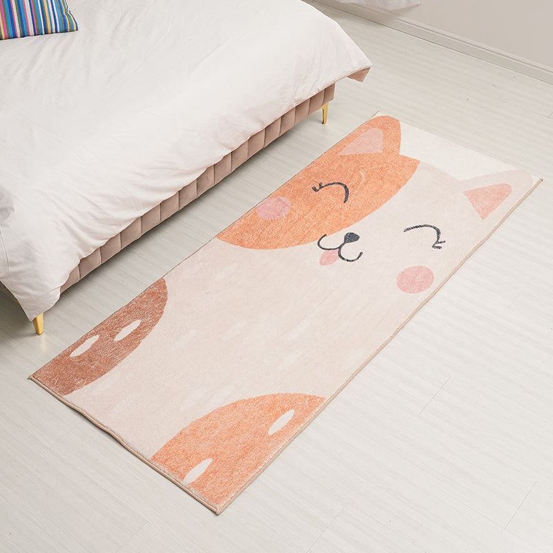 Designer Kinderzimmer Teppich Mehrfarbig Cartoon Tiermuster Teppich Baumwollmischung Rutschfeste Rückseite Teppich