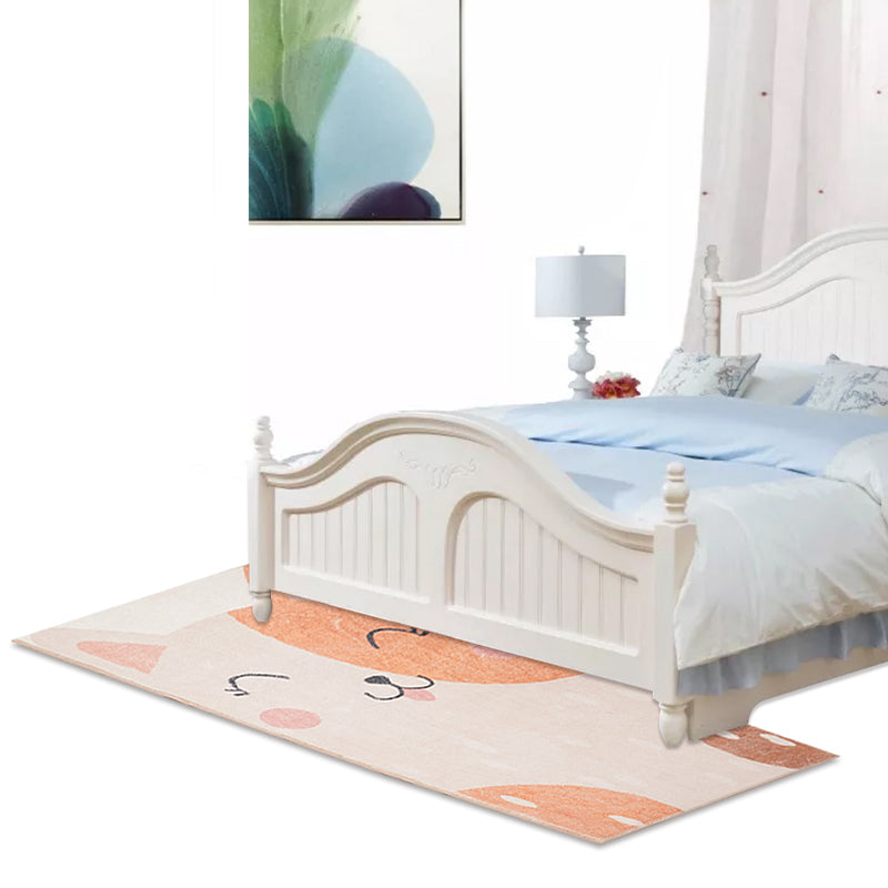 Designer Kinderzimmer Teppich Mehrfarbig Cartoon Tiermuster Teppich Baumwollmischung Rutschfeste Rückseite Teppich