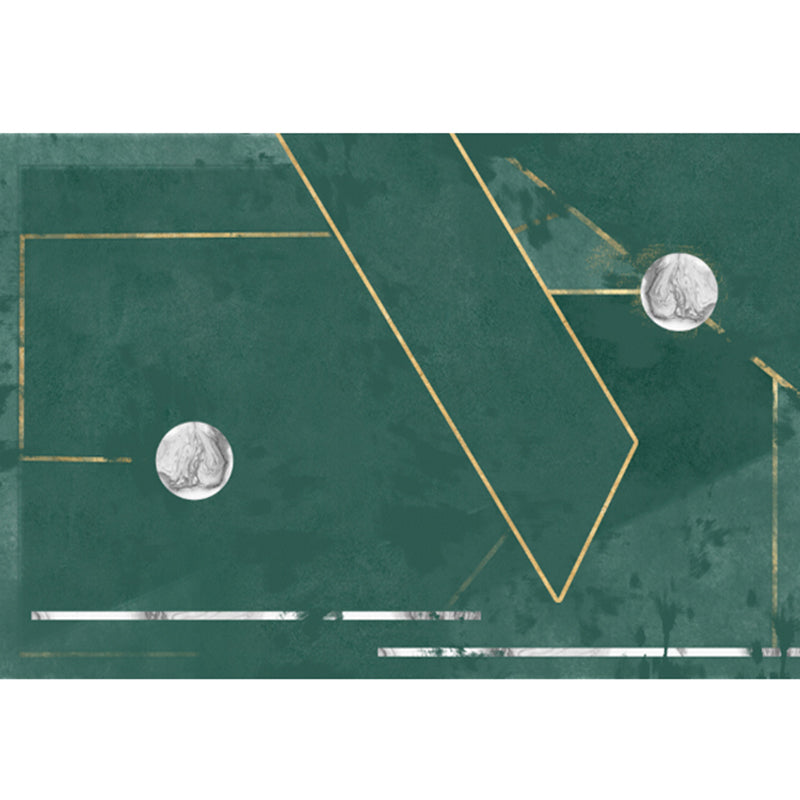 Frendorf | Nieuwigheid Geometrisch Patroon Vloerkleed Groen Polypropeen Vloerkleed Vlekbestendig Antislip Tapijt voor Kamerdecoratie