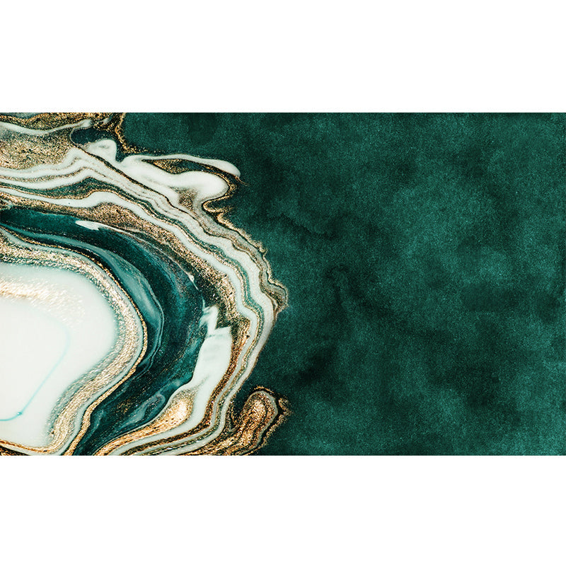 Frendorf | Moderne Abstracte Patroon Vloerkleed Donkergroen Katoenen Mengsel Gebied Vloerkleed Eenvoudig Onderhoud Dieren Vriendelijk Tapijt voor Woonkamer