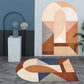 Frendorf | Eenvoudige Luxe Vloerkleed Multikleur Geometrisch Patroon Area Vloerkleed Gemakkelijk Onderhoud Huisdiervriendelijk Binnen Vloerkleed voor Woonkamer
