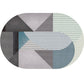 Frendorf | Eenvoudige Luxe Vloerkleed Multikleur Geometrisch Patroon Area Vloerkleed Gemakkelijk Onderhoud Huisdiervriendelijk Binnen Vloerkleed voor Woonkamer