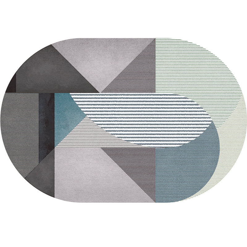 Frendorf | Eenvoudige Luxe Vloerkleed Multikleur Geometrisch Patroon Area Vloerkleed Gemakkelijk Onderhoud Huisdiervriendelijk Binnen Vloerkleed voor Woonkamer