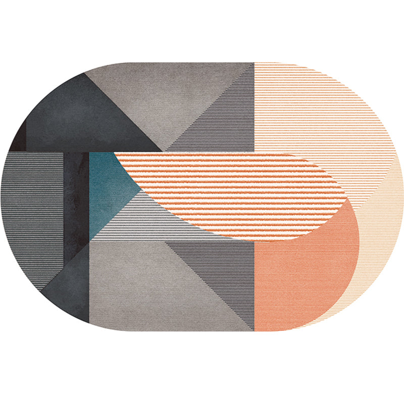 Frendorf | Eenvoudige Luxe Vloerkleed Multikleur Geometrisch Patroon Area Vloerkleed Gemakkelijk Onderhoud Huisdiervriendelijk Binnen Vloerkleed voor Woonkamer
