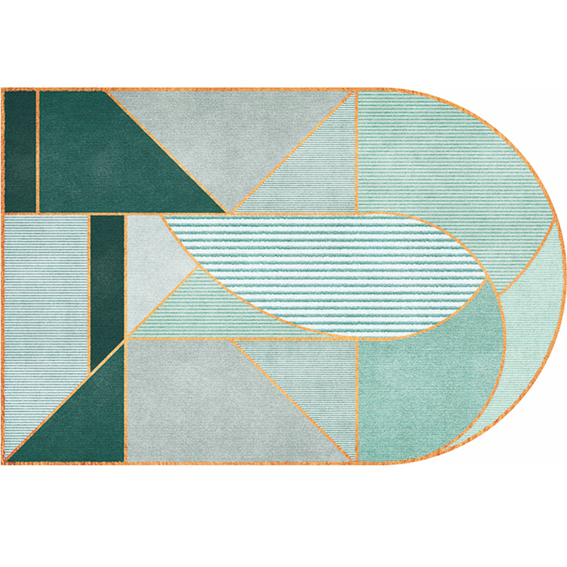Frendorf | Eenvoudige Luxe Vloerkleed Multikleur Geometrisch Patroon Area Vloerkleed Gemakkelijk Onderhoud Huisdiervriendelijk Binnen Vloerkleed voor Woonkamer