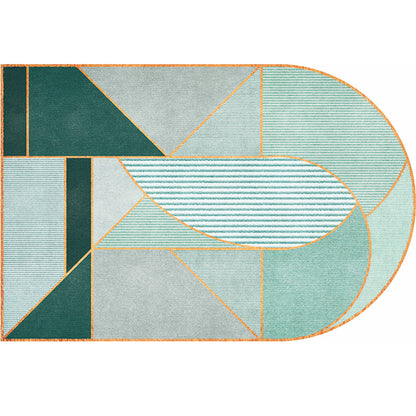 Frendorf | Eenvoudige Luxe Vloerkleed Multikleur Geometrisch Patroon Area Vloerkleed Gemakkelijk Onderhoud Huisdiervriendelijk Binnen Vloerkleed voor Woonkamer