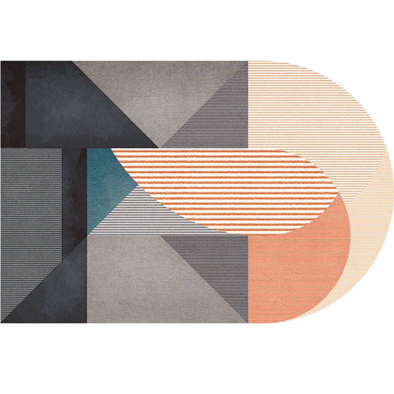 Frendorf | Eenvoudige Luxe Vloerkleed Multikleur Geometrisch Patroon Area Vloerkleed Gemakkelijk Onderhoud Huisdiervriendelijk Binnen Vloerkleed voor Woonkamer