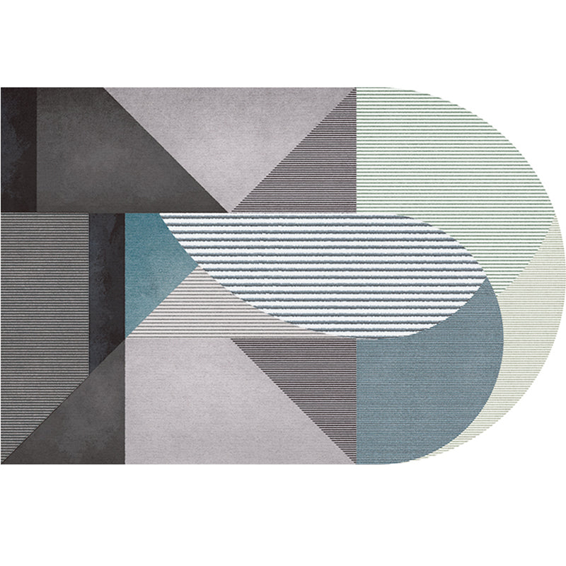 Frendorf | Eenvoudige Luxe Vloerkleed Multikleur Geometrisch Patroon Area Vloerkleed Gemakkelijk Onderhoud Huisdiervriendelijk Binnen Vloerkleed voor Woonkamer