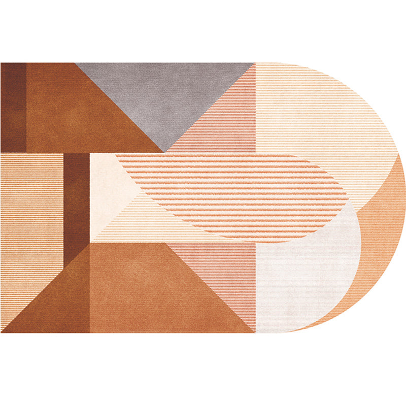 Frendorf | Eenvoudige Luxe Vloerkleed Multikleur Geometrisch Patroon Area Vloerkleed Gemakkelijk Onderhoud Huisdiervriendelijk Binnen Vloerkleed voor Woonkamer