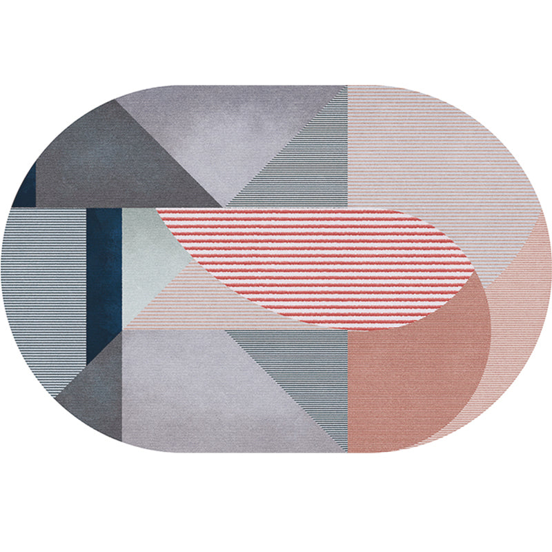 Frendorf | Eenvoudige Luxe Vloerkleed Multikleur Geometrisch Patroon Area Vloerkleed Gemakkelijk Onderhoud Huisdiervriendelijk Binnen Vloerkleed voor Woonkamer