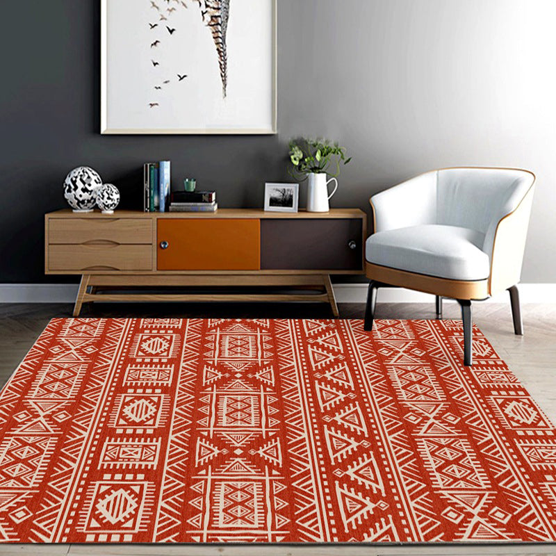 Americana Wohnzimmerteppich Mehrfarbiger Southwestern-Druckteppich Polypropylen Rutschfest Maschinenwaschbarer Teppich