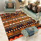 Americana Wohnzimmerteppich Mehrfarbiger Southwestern-Druckteppich Polypropylen Rutschfest Maschinenwaschbarer Teppich