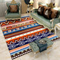 Americana Wohnzimmerteppich Mehrfarbiger Southwestern-Druckteppich Polypropylen Rutschfest Maschinenwaschbarer Teppich