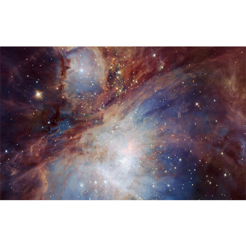 Frendorf | Beruhigender Kinderteppich Mehrfarbig 3D Sternenhimmel Muster Teppich Polypropylen Rutschfest Maschinenwaschbar Teppich