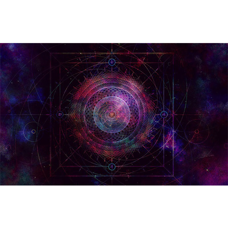 Frendorf | Beruhigender Kinderteppich Mehrfarbig 3D Sternenhimmel Muster Teppich Polypropylen Rutschfest Maschinenwaschbar Teppich