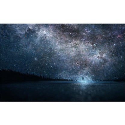 Frendorf | Beruhigender Kinderteppich Mehrfarbig 3D Sternenhimmel Muster Teppich Polypropylen Rutschfest Maschinenwaschbar Teppich