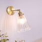 Frendorf | Einzel-Lampe Wandlicht Vintage Schattiert Klar Glas Wandmontierte Lampe für Schlafzimmer