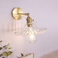 Frendorf | Einzel-Lampe Wandlicht Vintage Schattiert Klar Glas Wandmontierte Lampe für Schlafzimmer