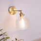 Frendorf | Einzel-Lampe Wandlicht Vintage Schattiert Klar Glas Wandmontierte Lampe für Schlafzimmer