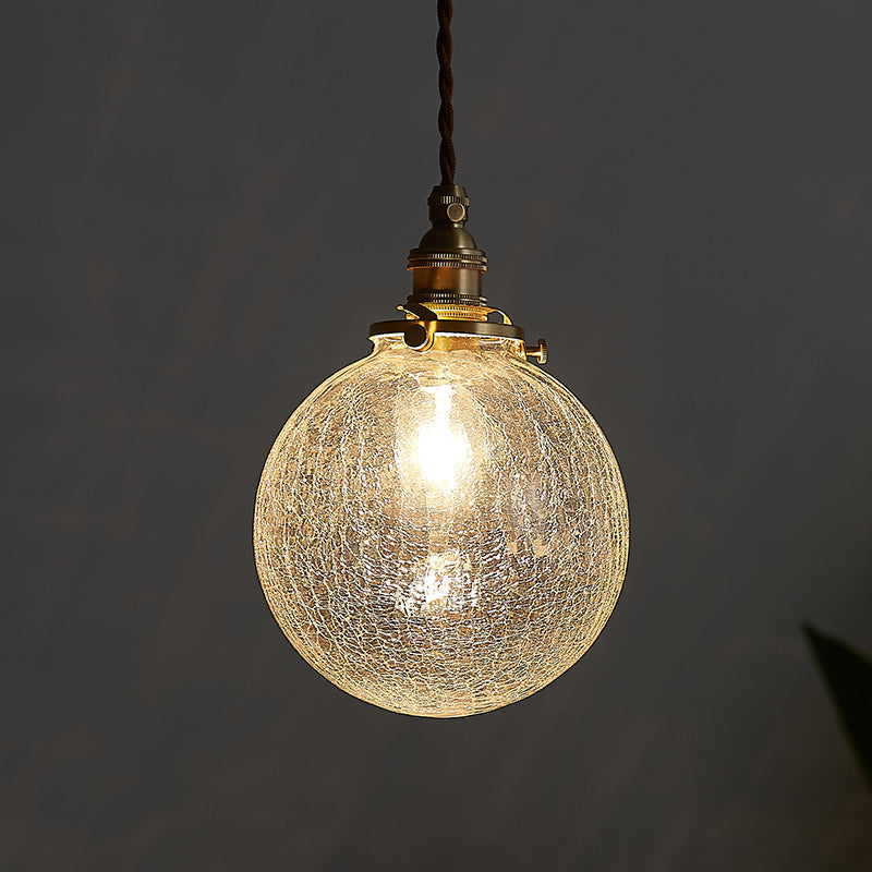 Industrielle Sphere Deckenleuchte Einzelne Klarglas Hängelampe für Wohnzimmer