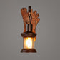 Frendorf | Gelaagde Glazen Wandlamp Kust Enkelvoudige Lamp Restaurant Wandverlichting in Hout