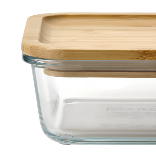 Frendorf | Bambus Lebensmittelaufbewahrungsbehälter | Umweltfreundlich & Langlebig | Luftdichter Deckel für Frische | Ideal für Küchen- & Vorratsorganisation