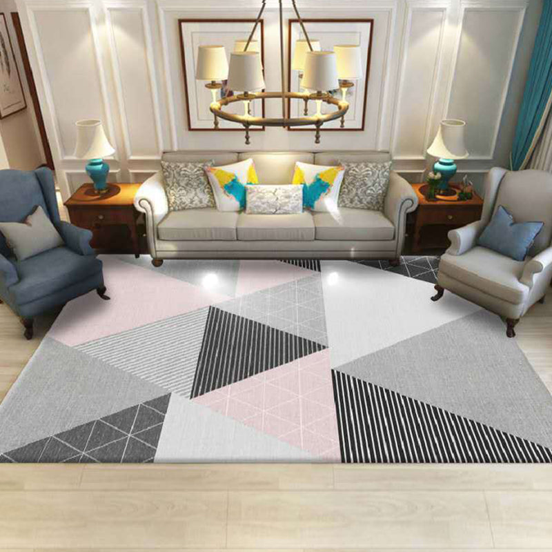 Luxus Wohnzimmer Teppich Mehrfarbiges Pflanzenmuster Teppich Polypropylen Maschinenwaschbar Rutschfester Teppich