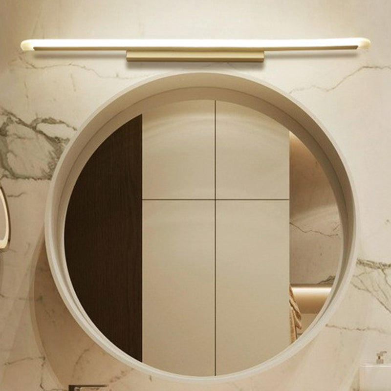 Frendorf | Linear Formige Badezimmer Wandleuchte Acryl Einfachheit LED Vanity Lichtarmatur in Weiß