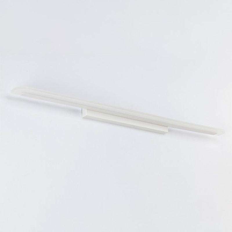 Frendorf | Linear Formige Badezimmer Wandleuchte Acryl Einfachheit LED Vanity Lichtarmatur in Weiß