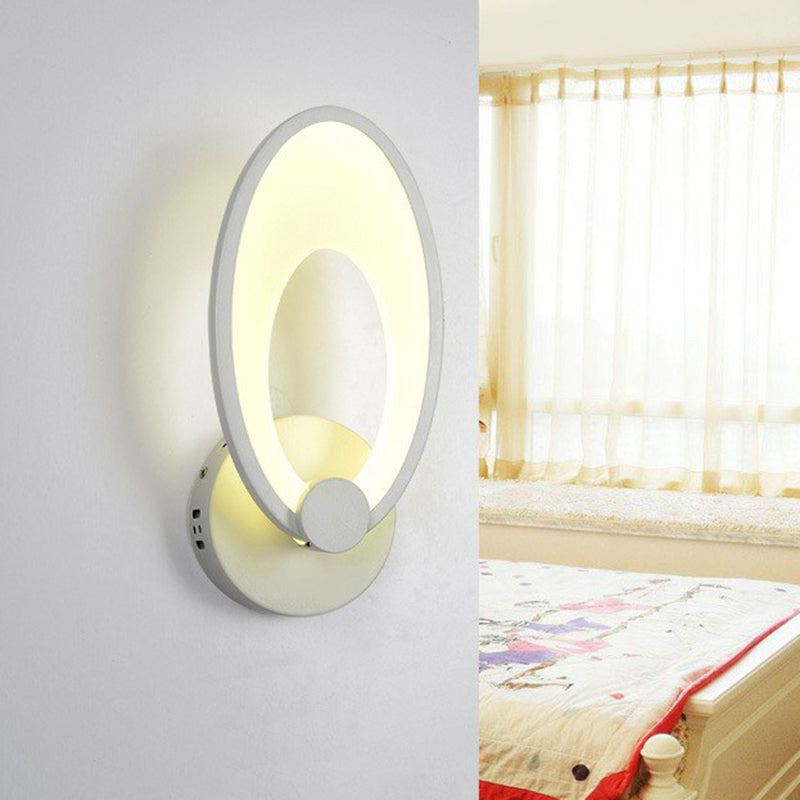 Frendorf | Hasenohren LED-Wandbeleuchtung Zeitgenössische Acryl Schlafzimmer Wandleuchte in Weiß
