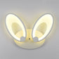 Frendorf | Hasenohren LED-Wandbeleuchtung Zeitgenössische Acryl Schlafzimmer Wandleuchte in Weiß