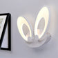Frendorf | Hasenohren LED-Wandbeleuchtung Zeitgenössische Acryl Schlafzimmer Wandleuchte in Weiß