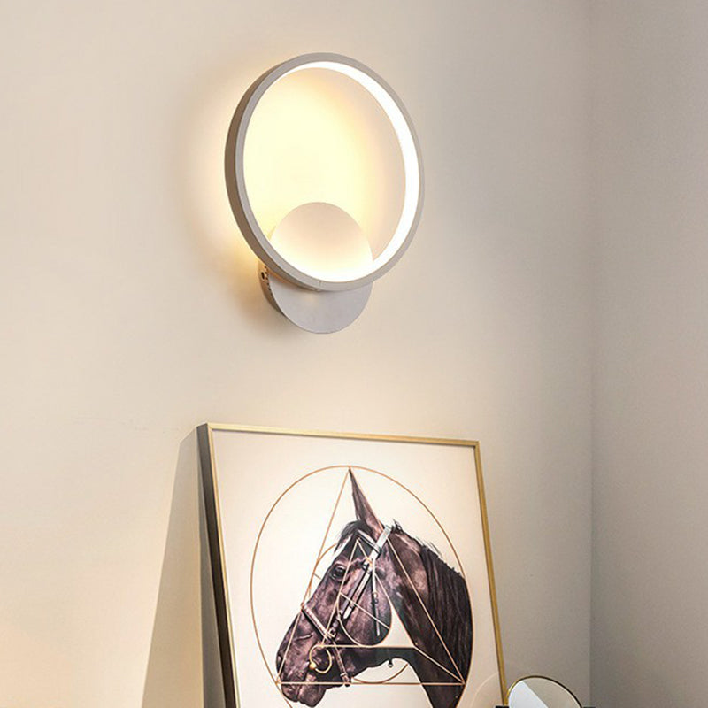 Frendorf | Schatten Wandleuchten Nordic Stil Acryl Korridor LED Wandlamp Fixture in Weiß