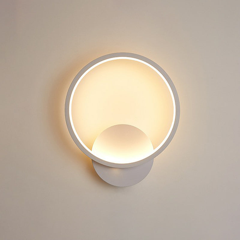 Frendorf | Schatten Wandleuchten Nordic Stil Acryl Korridor LED Wandlamp Fixture in Weiß