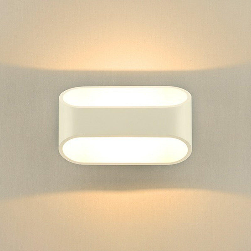 Frendorf | Schatten Wandleuchten Nordic Stil Acryl Korridor LED Wandlamp Fixture in Weiß